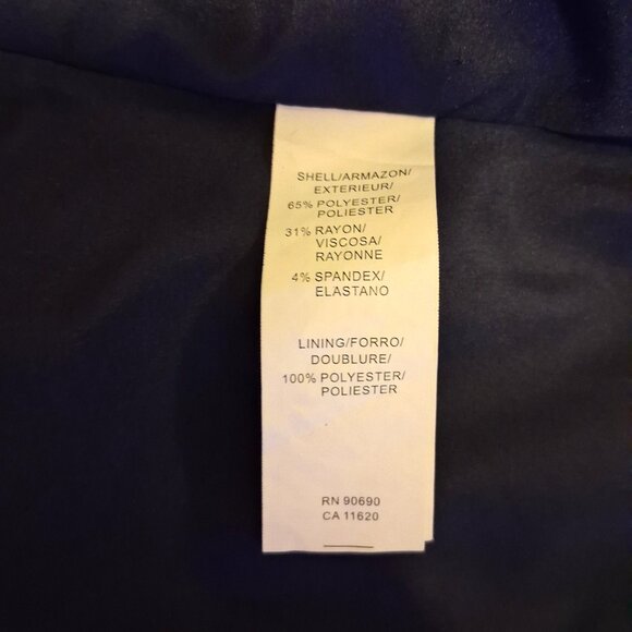 NWOT mac & jac 2 Piece Office Lady Business Suit Blue Blazer & Skirt M 10 - Picture 13 of 16